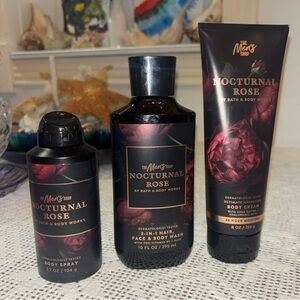 (2026) Nocturnal Rose Bath & Body Set - Black and Red